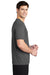 Sport-Tek ST420 Mens Moisture Wicking Short Sleeve Crewneck T-Shirt Dark Smoke Grey Model Side