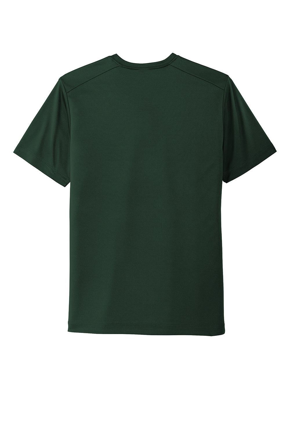 Sport-Tek ST420 Mens Moisture Wicking Short Sleeve Crewneck T-Shirt Forest Green Flat Back