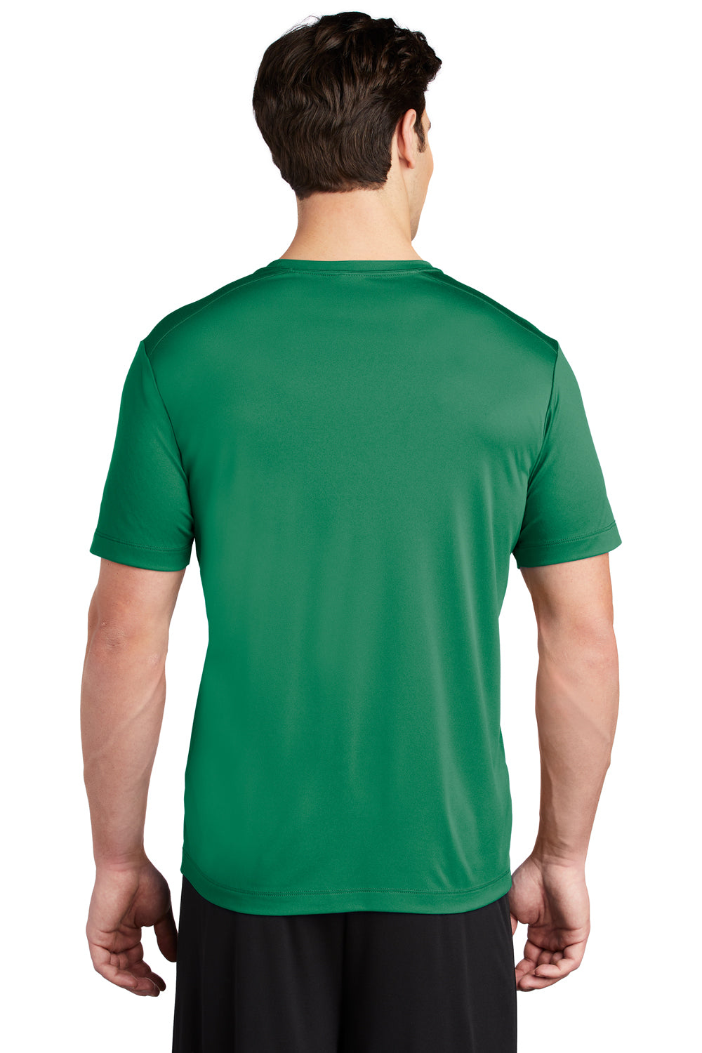 Sport-Tek ST420 Mens Moisture Wicking Short Sleeve Crewneck T-Shirt Kelly Green Model Back