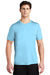 Sport-Tek ST420 Mens Moisture Wicking Short Sleeve Crewneck T-Shirt Light Blue Model Front