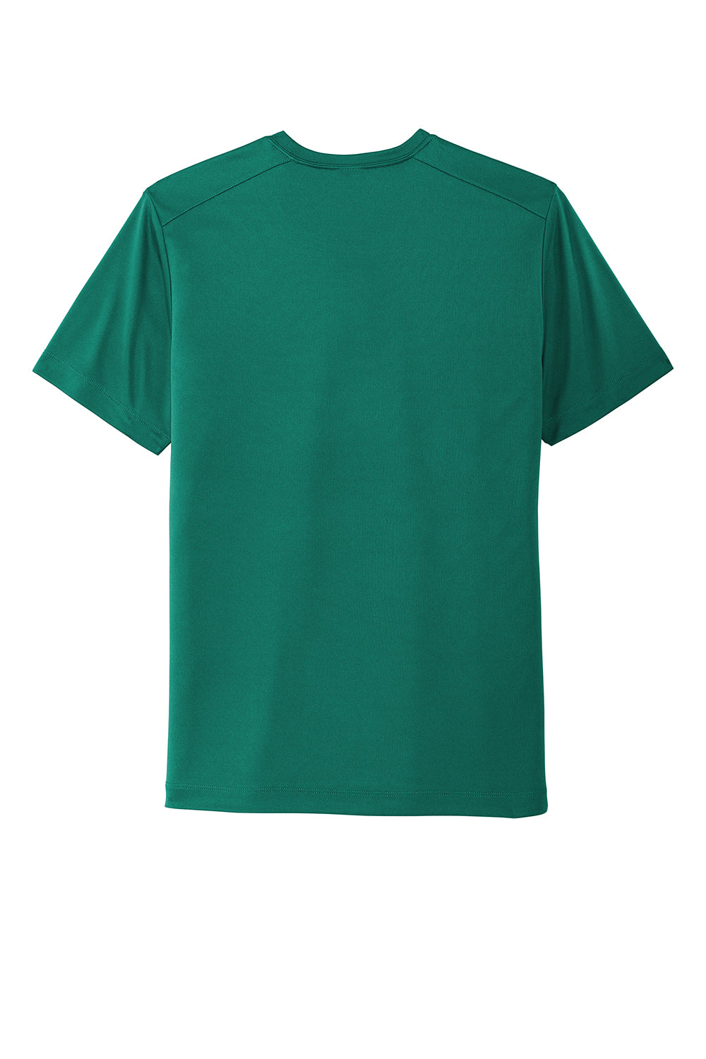 Sport-Tek ST420 Mens Moisture Wicking Short Sleeve Crewneck T-Shirt Marine Green Flat Back