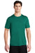 Sport-Tek ST420 Mens Moisture Wicking Short Sleeve Crewneck T-Shirt Marine Green Model Front