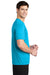 Sport-Tek ST420 Mens Moisture Wicking Short Sleeve Crewneck T-Shirt Sapphire Blue Model Side