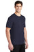 Sport-Tek ST420 Mens Moisture Wicking Short Sleeve Crewneck T-Shirt True Navy Blue Model 3q