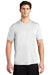 Sport-Tek ST420 Mens Moisture Wicking Short Sleeve Crewneck T-Shirt White Model Front