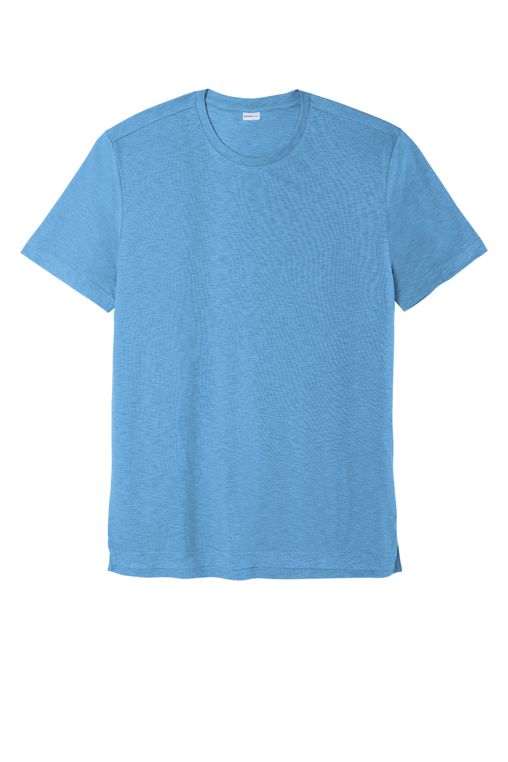 Sport-Tek ST430 Mens Strive Moisture Wicking Short Sleeve Crewneck T-Shirt Carolina Blue Flat Front