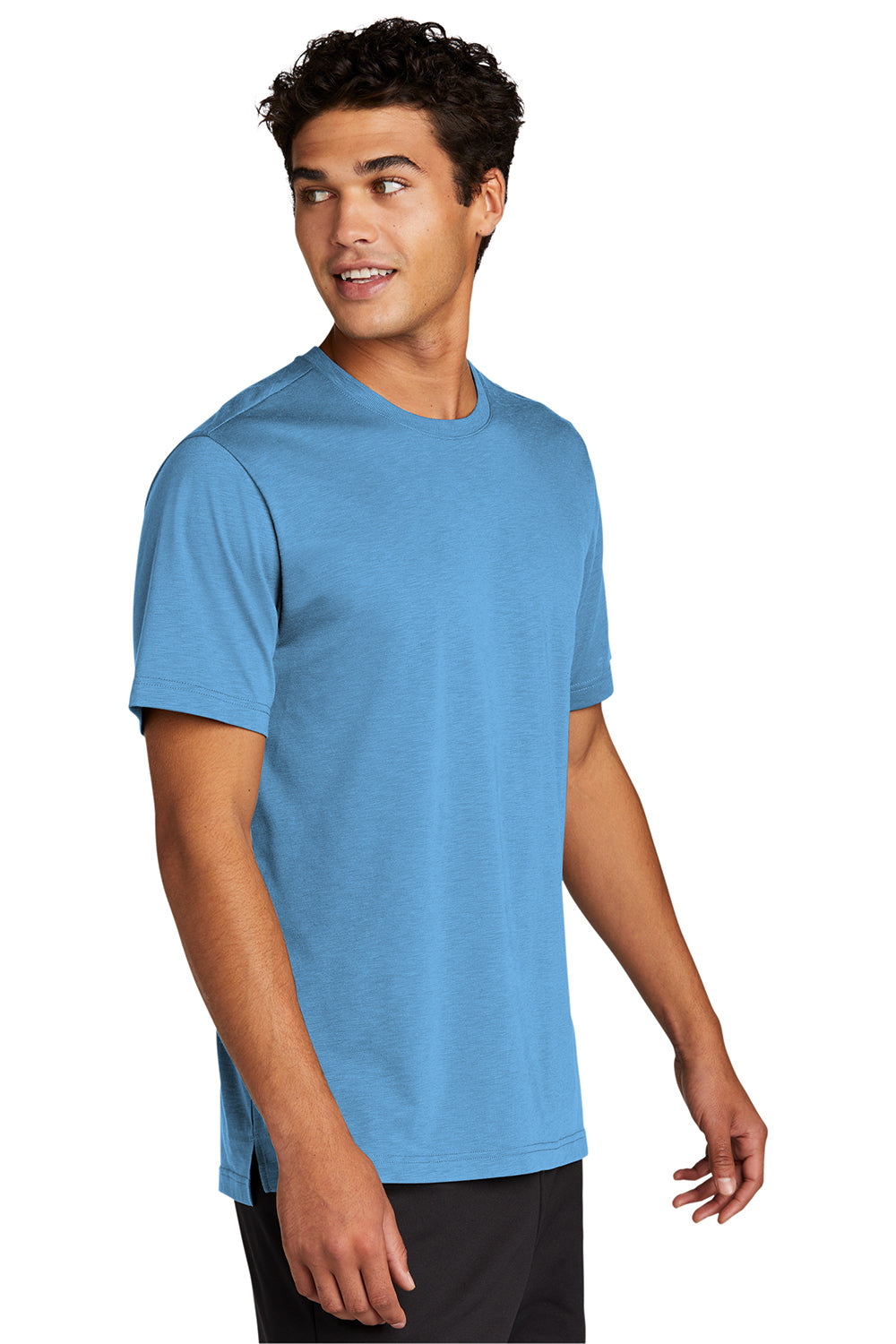 Sport-Tek ST430 Mens Strive Moisture Wicking Short Sleeve Crewneck T-Shirt Carolina Blue Model 3q