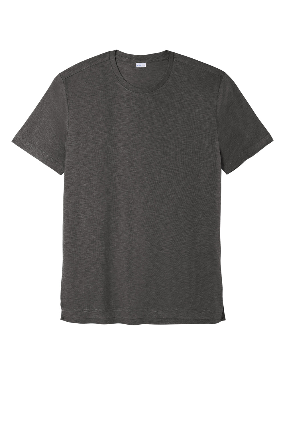 Sport-Tek ST430 Mens Strive Moisture Wicking Short Sleeve Crewneck T-Shirt Graphite Grey Flat Front