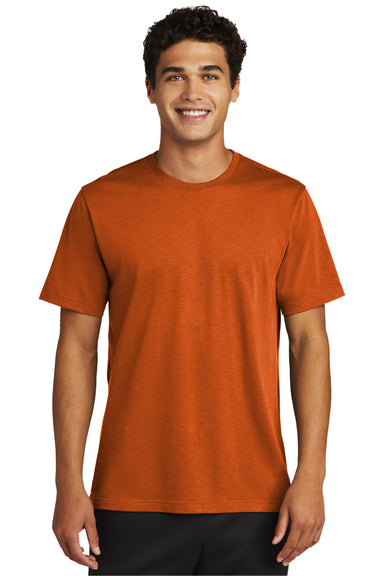 Sport-Tek ST430 Mens Strive Moisture Wicking Short Sleeve Crewneck T-Shirt Texas Orange Model Front