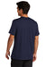 Sport-Tek ST430 Mens Strive Moisture Wicking Short Sleeve Crewneck T-Shirt True Navy Blue Model Back