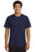 Sport-Tek ST430 Mens Strive Moisture Wicking Short Sleeve Crewneck T-Shirt True Navy Blue Model Front