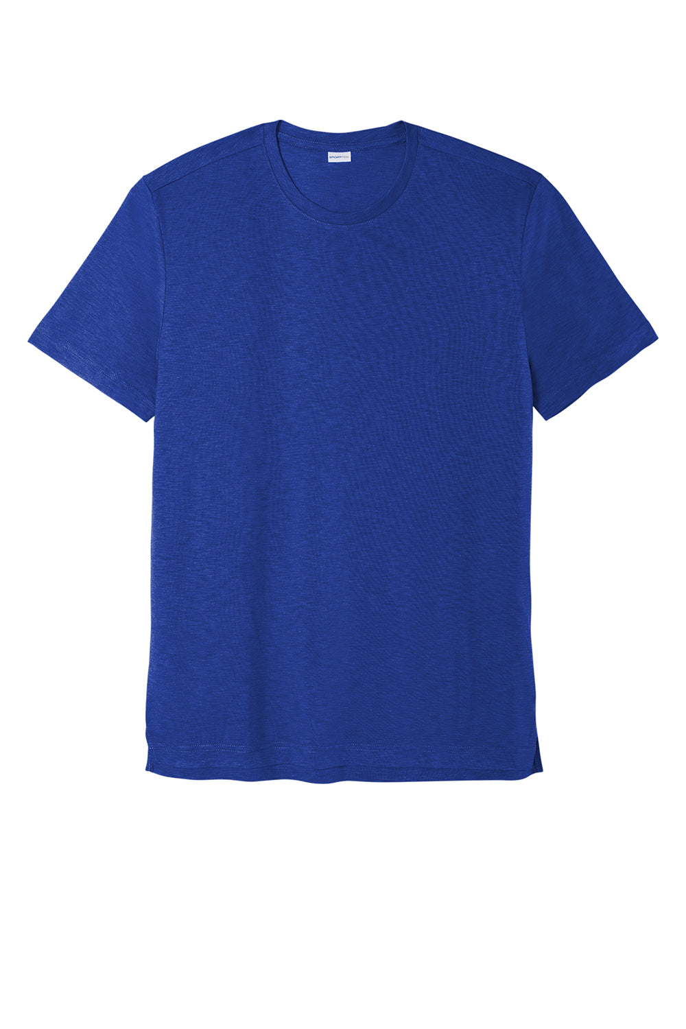 Sport-Tek ST430 Mens Strive Moisture Wicking Short Sleeve Crewneck T-Shirt True Royal Blue Flat Front