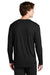 Sport-Tek ST450LS Mens Competitor Moisture Wicking Long Sleeve Crewneck T-Shirt Black Model Back