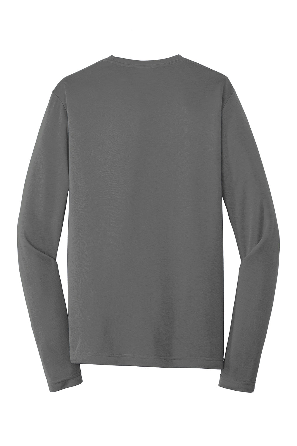 Sport-Tek ST450LS Mens Competitor Moisture Wicking Long Sleeve Crewneck T-Shirt Dark Smoke Grey Flat Back