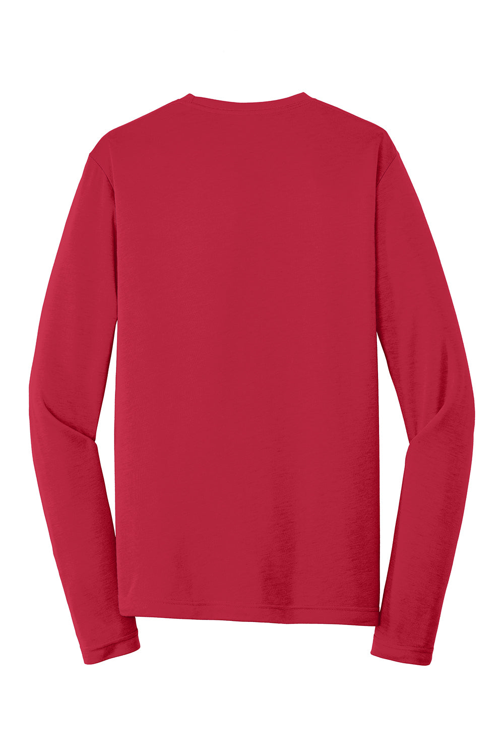 Sport-Tek ST450LS Mens Competitor Moisture Wicking Long Sleeve Crewneck T-Shirt Deep Red Flat Back