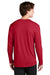 Sport-Tek ST450LS Mens Competitor Moisture Wicking Long Sleeve Crewneck T-Shirt Deep Red Model Back