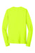 Sport-Tek ST450LS Mens Competitor Moisture Wicking Long Sleeve Crewneck T-Shirt Neon Yellow Flat Back