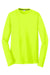 Sport-Tek ST450LS Mens Competitor Moisture Wicking Long Sleeve Crewneck T-Shirt Neon Yellow Flat Front