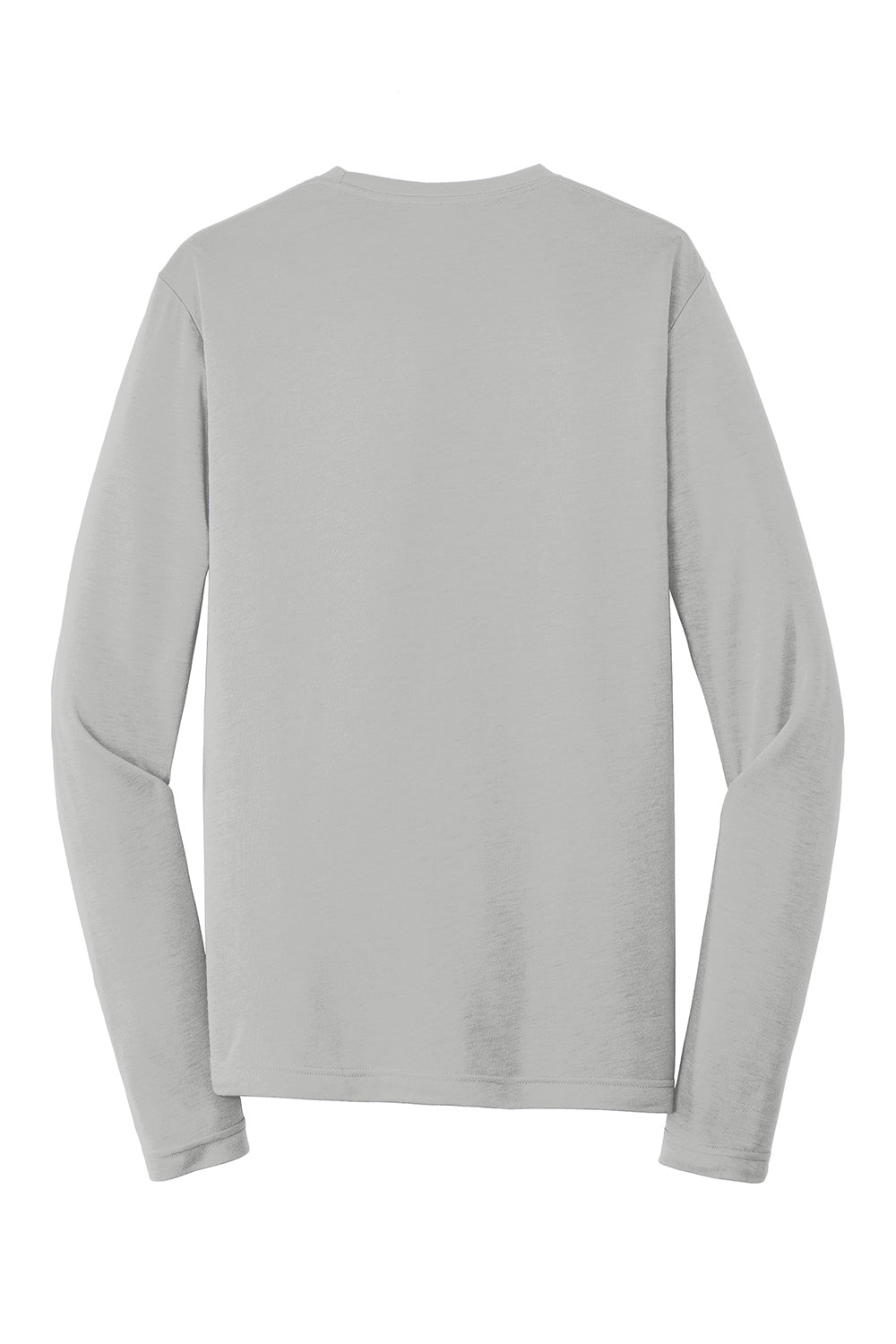 Sport-Tek ST450LS Mens Competitor Moisture Wicking Long Sleeve Crewneck T-Shirt Silver Grey Flat Back