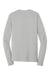 Sport-Tek ST450LS Mens Competitor Moisture Wicking Long Sleeve Crewneck T-Shirt Silver Grey Flat Back