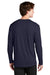 Sport-Tek ST450LS Mens Competitor Moisture Wicking Long Sleeve Crewneck T-Shirt True Navy Blue Model Back