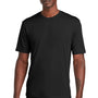 Sport-Tek Mens Competitor Moisture Wicking Short Sleeve Crewneck T-Shirt - Black