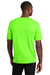 Sport-Tek ST450 Mens Competitor Moisture Wicking Short Sleeve Crewneck T-Shirt Neon Green Model Back