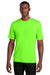 Sport-Tek ST450 Mens Competitor Moisture Wicking Short Sleeve Crewneck T-Shirt Neon Green Model Front