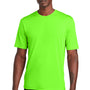 Sport-Tek Mens Competitor Moisture Wicking Short Sleeve Crewneck T-Shirt - Neon Green