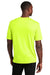 Sport-Tek ST450 Mens Competitor Moisture Wicking Short Sleeve Crewneck T-Shirt Neon Yellow Model Back