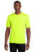 Sport-Tek ST450 Mens Competitor Moisture Wicking Short Sleeve Crewneck T-Shirt Neon Yellow Model Front