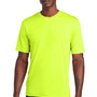 Sport-Tek Mens Competitor Moisture Wicking Short Sleeve Crewneck T-Shirt - Neon Yellow