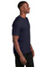 Sport-Tek ST450 Mens Competitor Moisture Wicking Short Sleeve Crewneck T-Shirt True Navy Blue Model Side