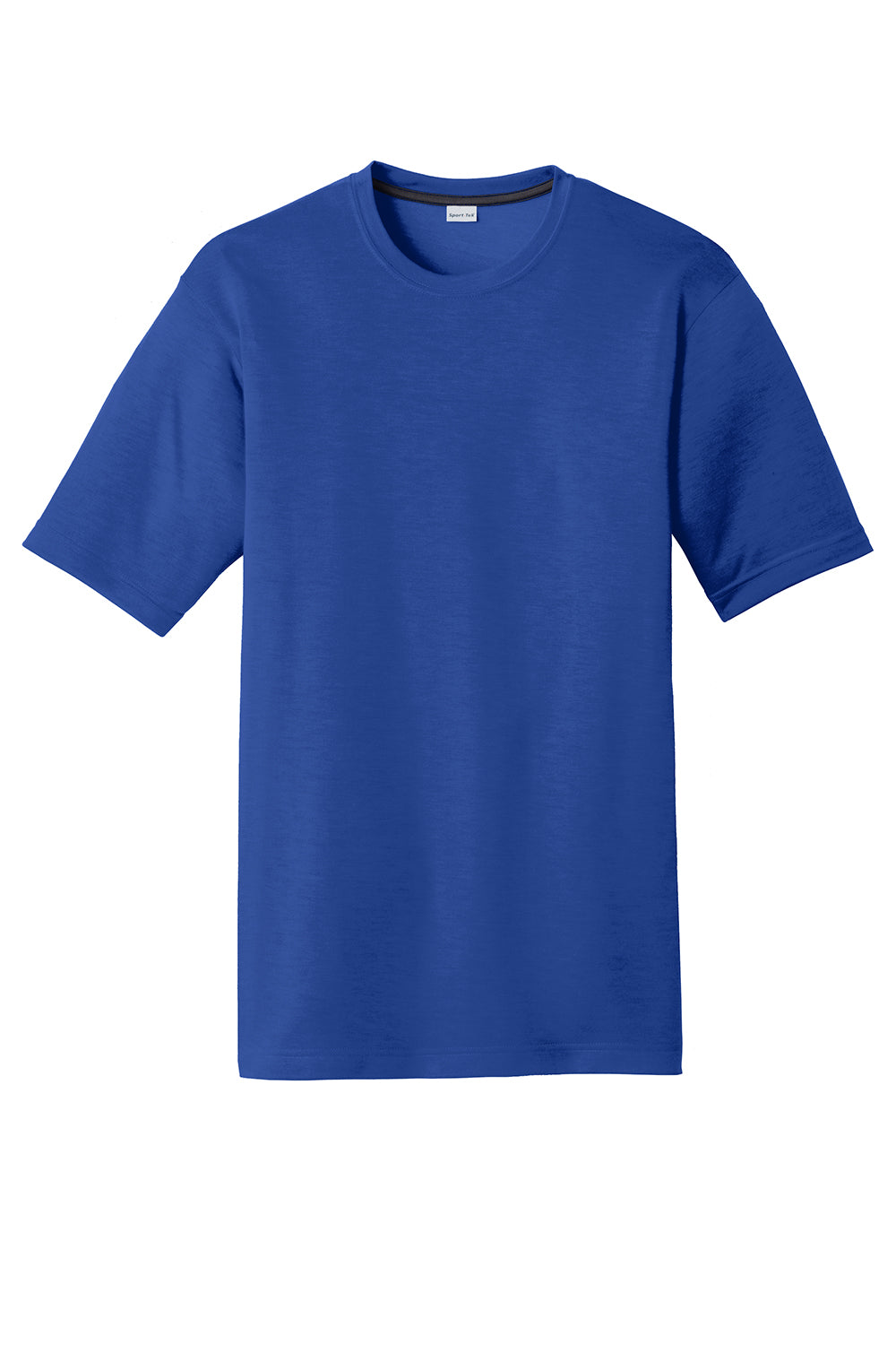 Sport-Tek ST450 Mens Competitor Moisture Wicking Short Sleeve Crewneck T-Shirt True Royal Blue Flat Front