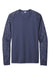 Sport-Tek ST460LS Mens Digi Camo Moisture Wicking Long Sleeve Crewneck T-Shirt True Navy Blue Flat Front