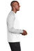 Sport-Tek ST460LS Mens Digi Camo Moisture Wicking Long Sleeve Crewneck T-Shirt White Model Side