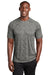 Sport-Tek ST460 Mens Digi Camo Moisture Wicking Short Sleeve Crewneck T-Shirt Concrete Grey Model Front