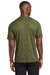 Sport-Tek ST460 Mens Digi Camo Moisture Wicking Short Sleeve Crewneck T-Shirt Olive Drab Green Model Back