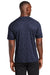 Sport-Tek ST460 Mens Digi Camo Moisture Wicking Short Sleeve Crewneck T-Shirt True Navy Blue Model Back