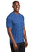 Sport-Tek ST460 Mens Digi Camo Moisture Wicking Short Sleeve Crewneck T-Shirt True Royal Blue Model 3q