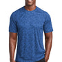 Sport-Tek Mens Digi Camo Moisture Wicking Short Sleeve Crewneck T-Shirt - Royal Blue