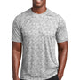 Sport-Tek Mens Digi Camo Moisture Wicking Short Sleeve Crewneck T-Shirt - White