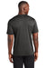 Sport-Tek ST465 Mens Endeavor Moisture Wicking Short Sleeve Crewneck T-Shirt Heather Black/Black Model Back