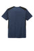 Sport-Tek ST465 Mens Endeavor Moisture Wicking Short Sleeve Crewneck T-Shirt Heather Dark Royal Blue/Black Flat Back