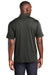 Sport-Tek ST467 Mens Endeavor Moisture Wicking Short Sleeve Polo Shirt Heather Black Model Back