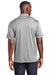 Sport-Tek ST467 Mens Endeavor Moisture Wicking Short Sleeve Polo Shirt Heather Light Grey Model Back