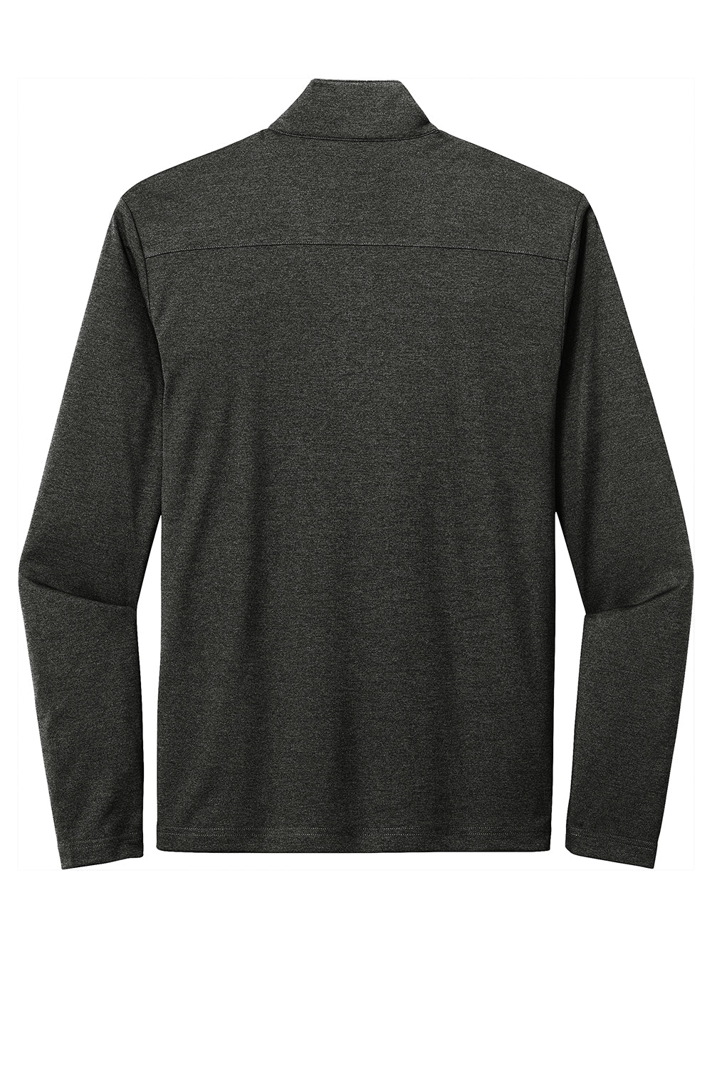 Sport-Tek ST469 Mens Endeavor Moisture Wicking 1/4 Zip Sweatshirt Heather Black Flat Back