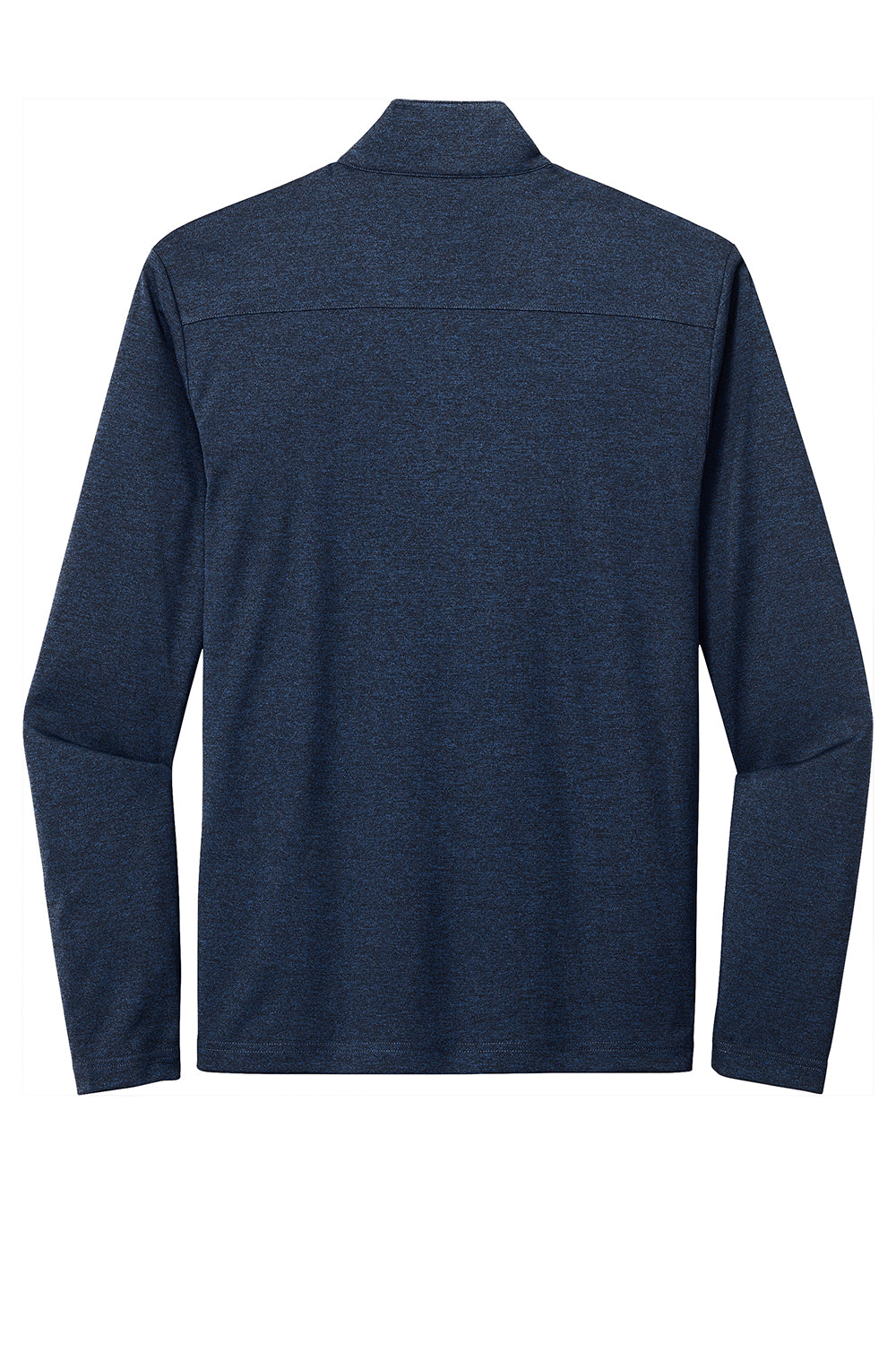 Sport-Tek ST469 Mens Endeavor Moisture Wicking 1/4 Zip Sweatshirt Heather Dark Royal Blue Flat Back