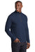 Sport-Tek ST469 Mens Endeavor Moisture Wicking 1/4 Zip Sweatshirt Heather Dark Royal Blue Model 3q