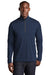 Sport-Tek ST469 Mens Endeavor Moisture Wicking 1/4 Zip Sweatshirt Heather Dark Royal Blue Model Front